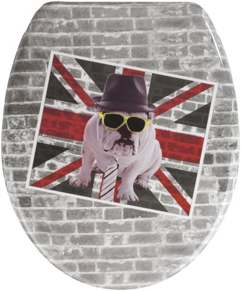 WC: WC-Sitz mit Absenkautom.-UNION JACK MOPS – Nuovo e nell'imballaggio originale da Rupperswil venduto da big-one-sale
