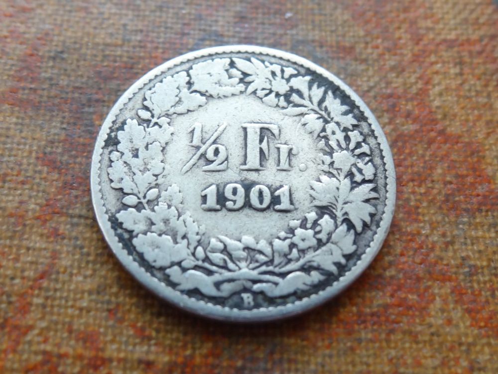 Toutes les monnaies: 1/2 Fr. 1901 – D'occasion à Romanel-sur-Lausanne par Swift13