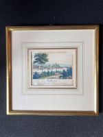 Originale antike Vedute von Schaffhausen, gerahmt!