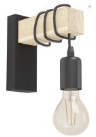 EGLO Wandlampe aus Holz und Metall