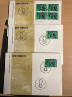 Schweiz 1966 Sonderstempel Cachet Marke Pro Natura 3 Belege