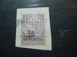 Frankreich, alte Marke Dimension, mit Überdruck, Abschnitt