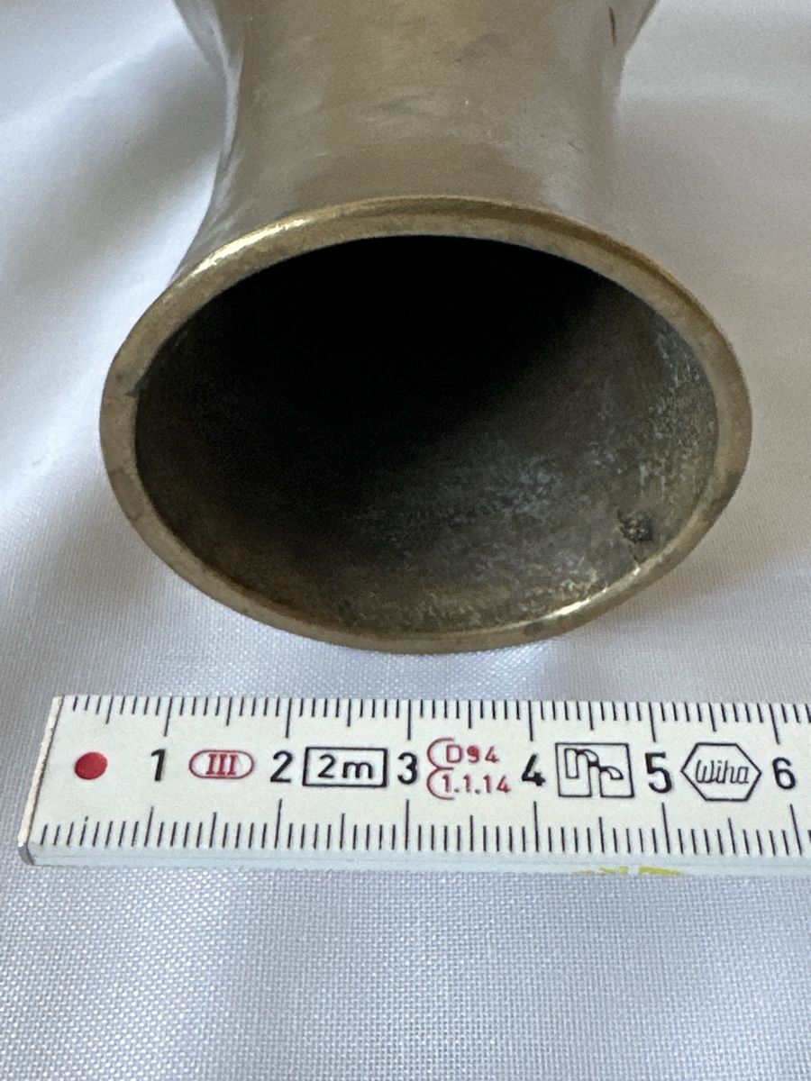 Vasi & Recipienti: Massive Messing Vase mit Ähren Dekor 🌾 – Usato da Zürich venduto da Chaeffeler 3