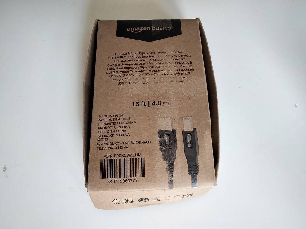 Amazon Cavi: Usb A - Usb B Kabel. 4.8 Meter – Usato da Zürich venduto da sap_8j5f 1