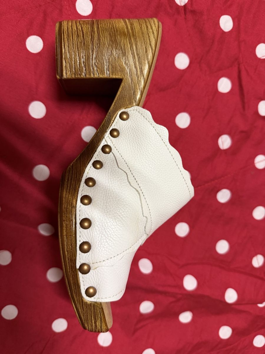 Gabor Scarpe da donna: Gabor Leder-Pantoletten,  hohem Absatz – Usato da Murten venduto da LisaCharlotta