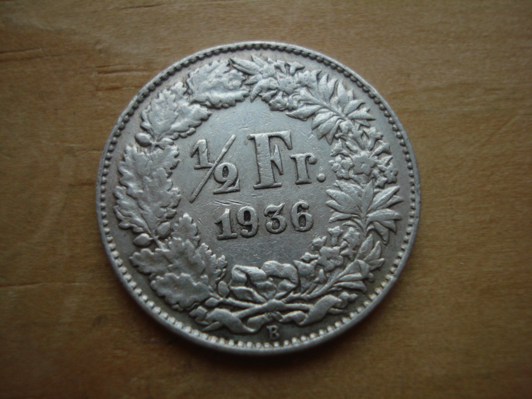 Tutti le monete: (N) 1/2 Franken 1936 – Usato da Erlach venduto da Net-Coins