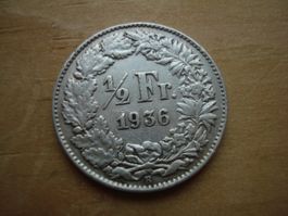 (N) 1/2 Franken 1936