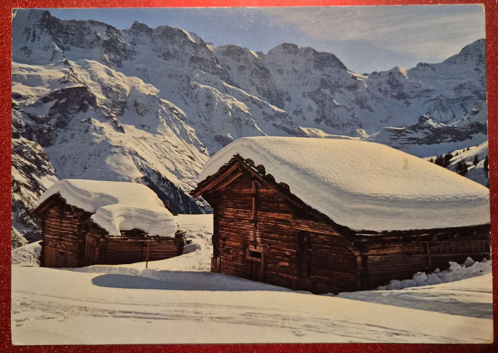 Cartes postales: Murren Winterlandschaft 1973 – D'occasion à Melchnau par Fishel