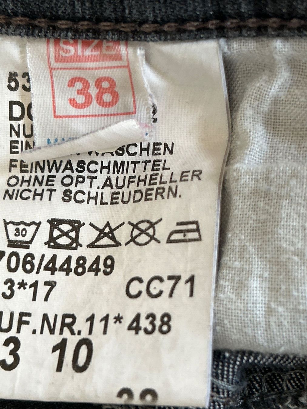 Angels Jeans: Angels Jeans Dolly grau - schwarz  Gr. 38 – Usato da Brunnen venduto da Nala2929 7