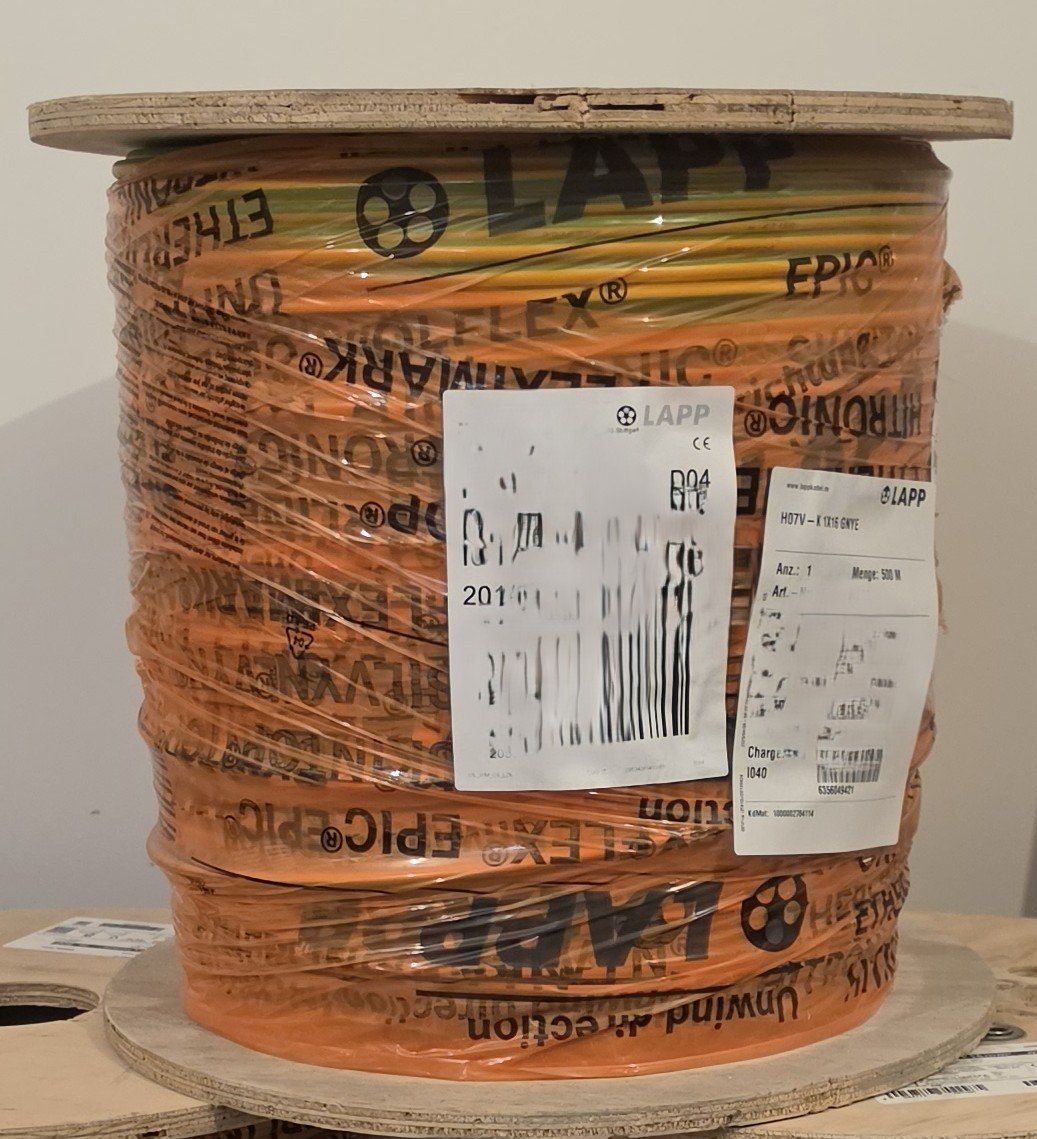 Cavi: Erdungskabel -  H07V-K 1x16mm2  500 meter – Nuovo e nell'imballaggio originale da Reichenburg venduto da Feuhel 1