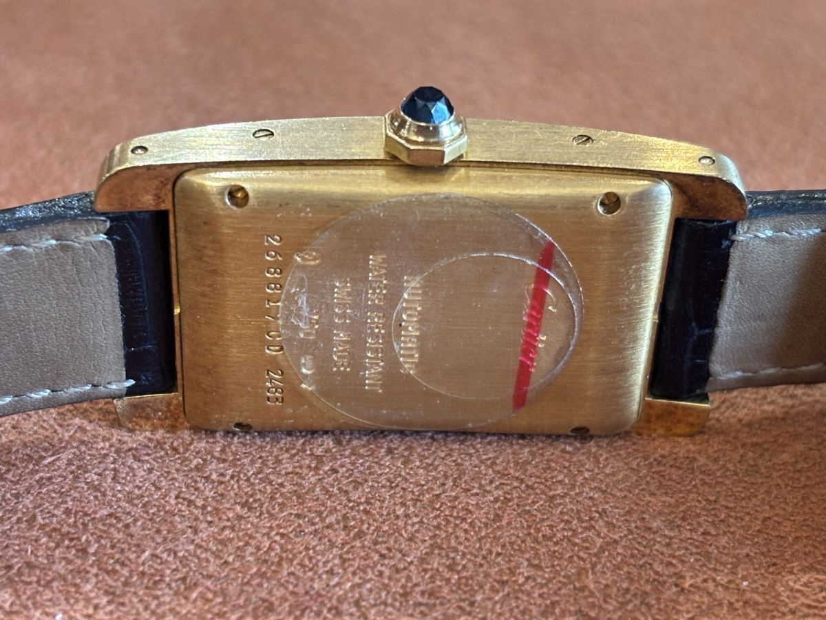 Cartier Orologi: Cartier Tank Americaine Oro Automatico – Usato da Mendrisio venduto da TicinoWatchLab 4