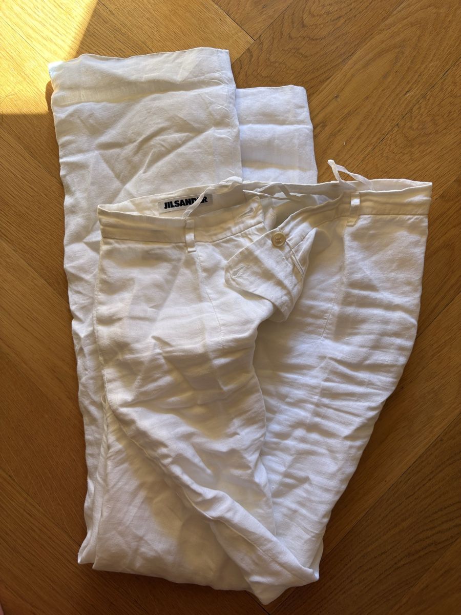 Jil Sander Hosen: Pantalon lin blanc JIL SANDER  – Neu (gemäss Beschreibung) aus Genève von flo_qxp6 3