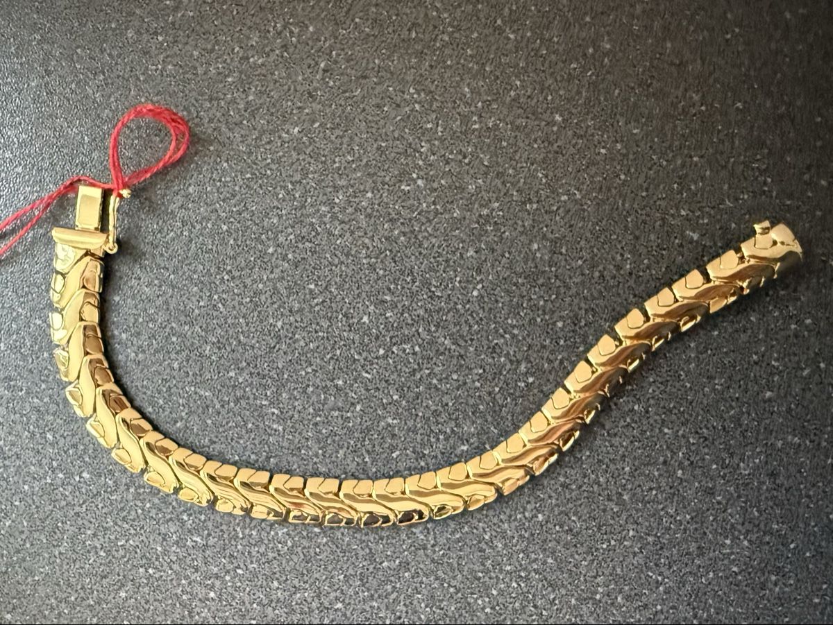Armbänder & -reifen: ✨Vintage Goldfarbene Armband – Gebraucht aus Lamone von LaCantinaMagica 5
