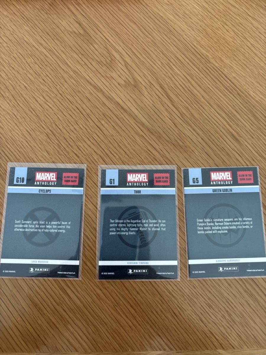 Panini Carte collezionabili: Marvel Anthology Glow in the Dark Karten  – Nuovo (secondo la descrizione) da Boningen venduto da Stef_1991 1