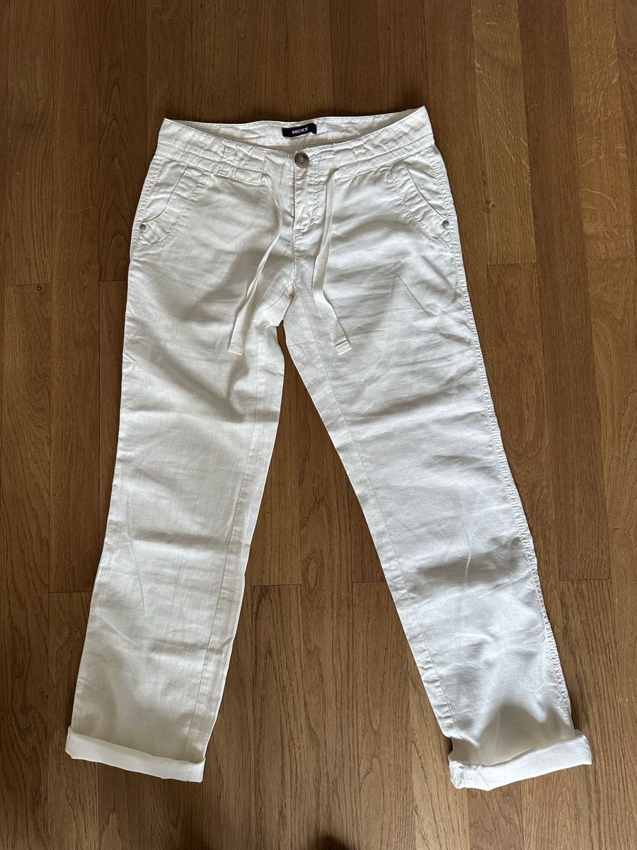 Mexx Pantaloni: Leinenhose offwhite, ideal für den Sommer – Usato da Bern venduto da fluffy07