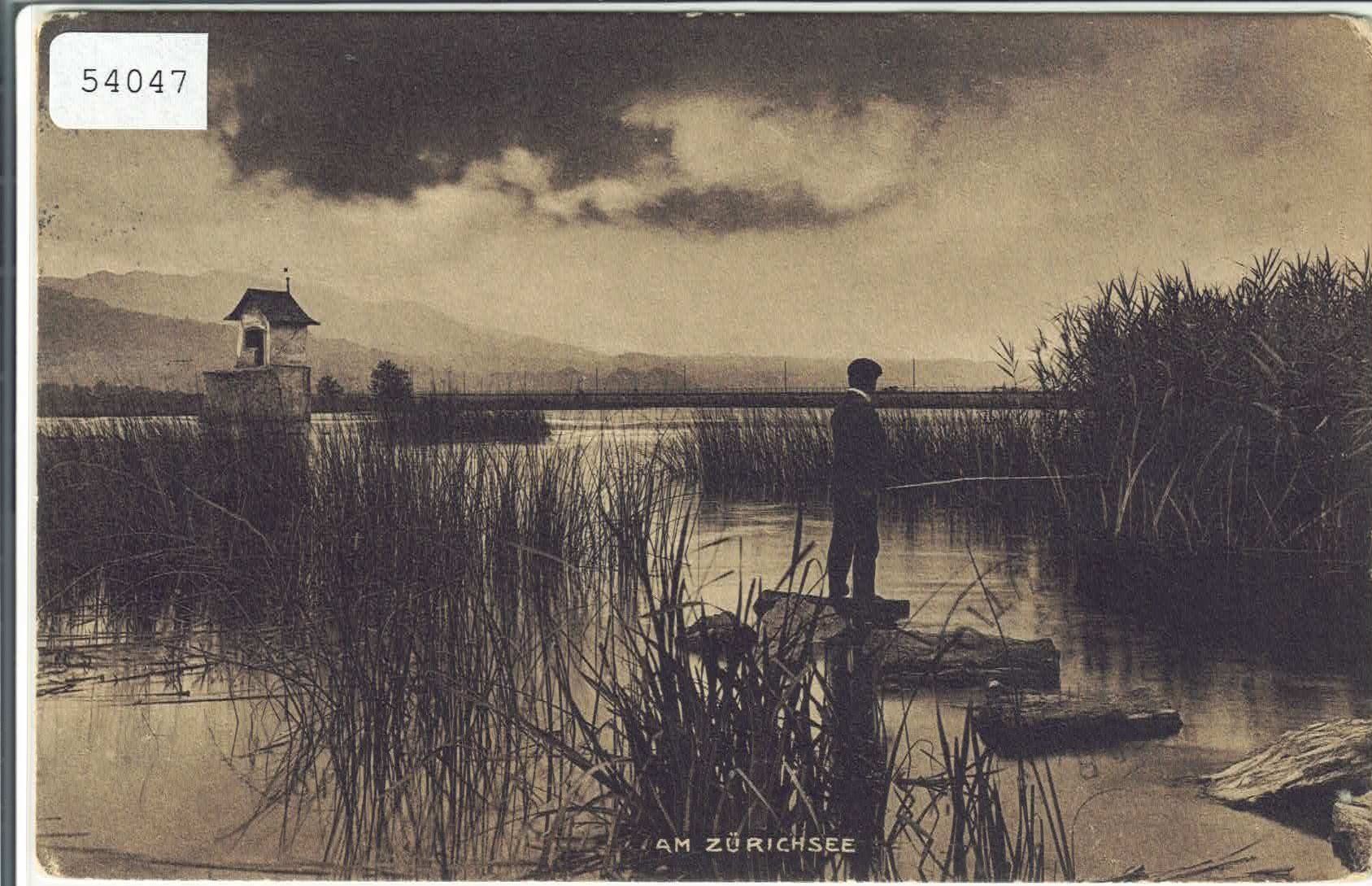Cartoline postali: Am Zürichsee - animee – Usato da Ettingen venduto da Kartenplanet