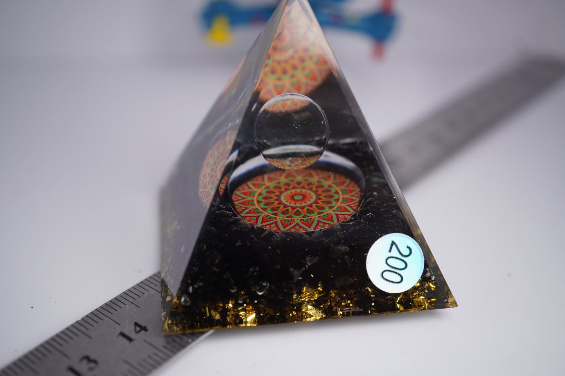 Minerali & Pietre curative: Obsidian  Kristall     Orgonit - Pyramide 5 cm  ab 6.-  !! – Nuovo e nell'imballaggio originale da Eschenbach SG venduto da topstone 4