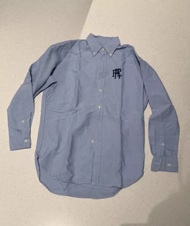 PRL Hemd blau Boyfriend Fit Grösse XS eher S/M