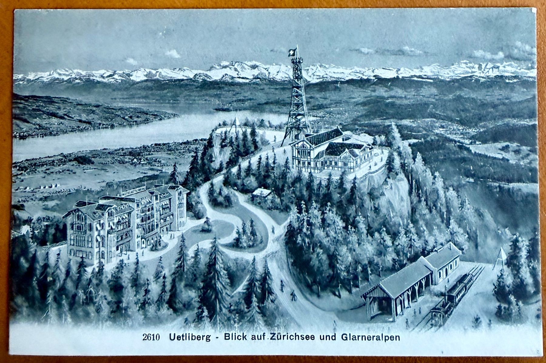 Cartoline postali: AK: Uetliberg - Restorant Uto-Kulm Bahn – Usato da Lutry venduto da Ediego