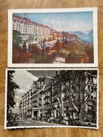 5 Cartes postales anciennes, hôtels de Lausanne