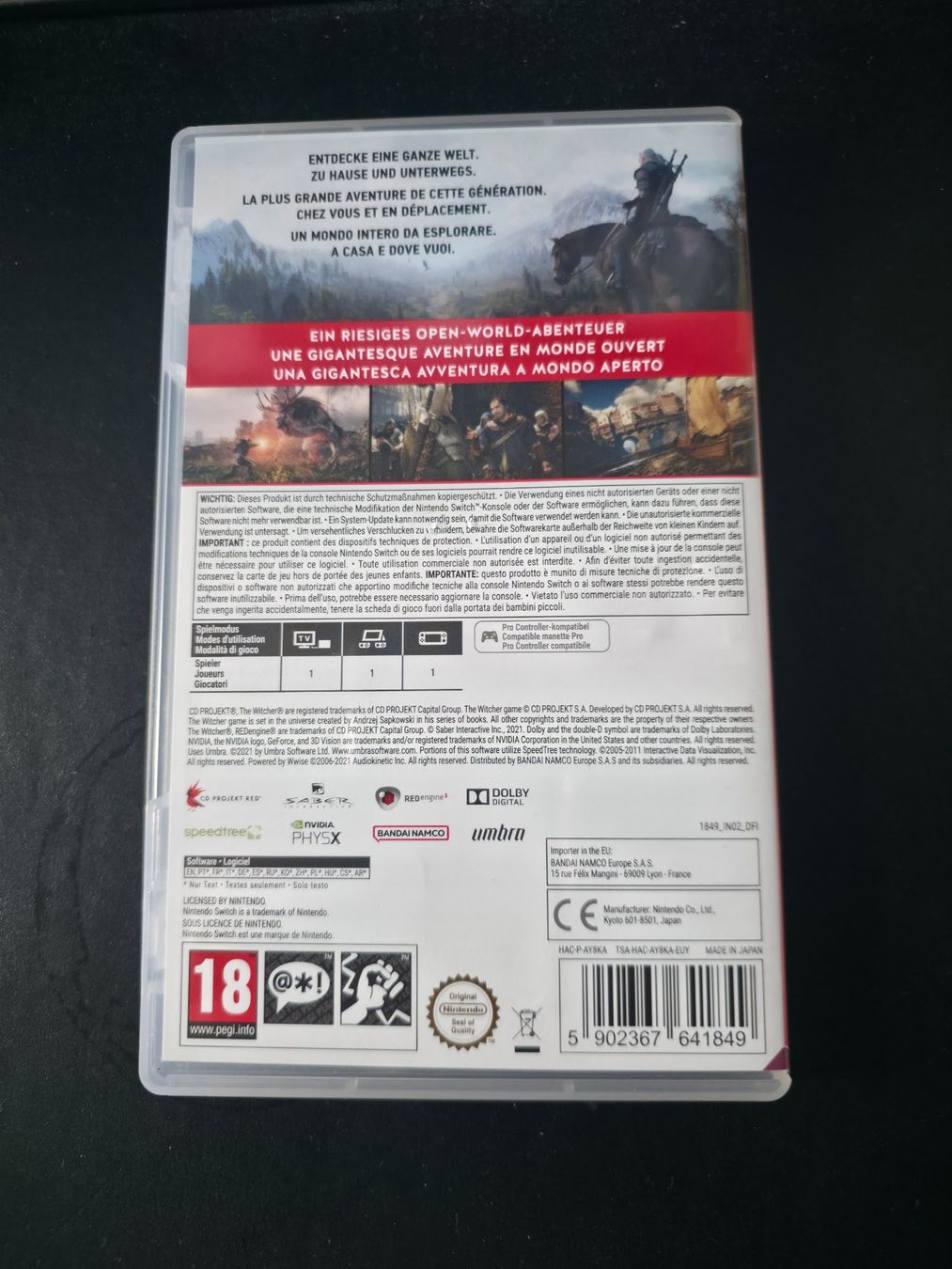 Nintendo Jeux: The Witcher 3 Wild Hunt (Switch) – D'occasion à Salvenach par Jokermani 1