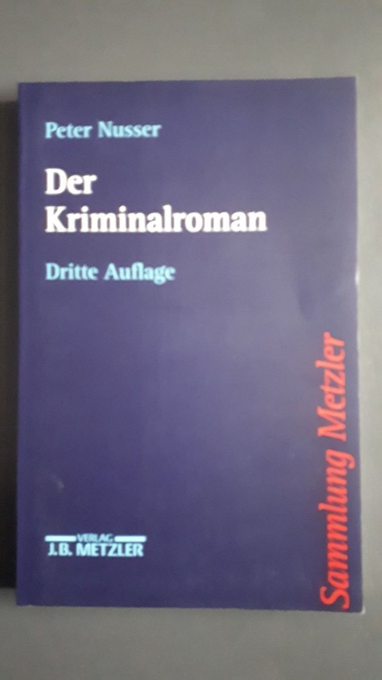 Livres: Peter Nusser Der Kriminalroman. – D'occasion à Basel par Alacant