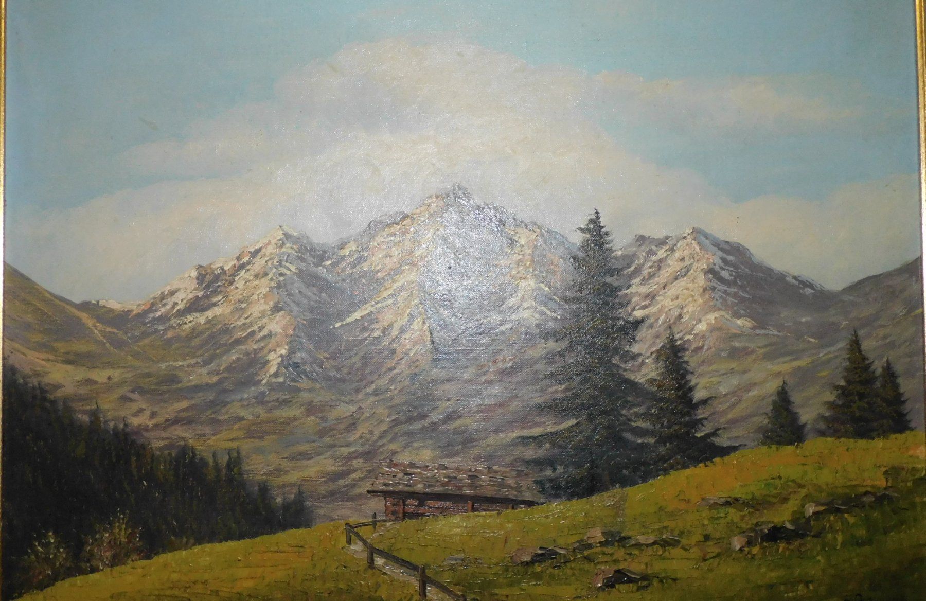 Dipinti: Kunst Gemälde Ölgemälde sign Baumann -Landschaftgemälde – Usato da Sursee venduto da 76 5