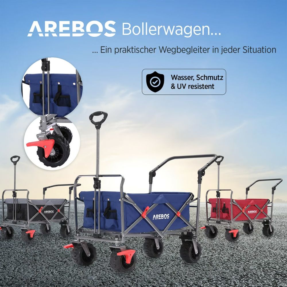 Transportwagen: Arebos Bollerwagen - Neu – Neu (gemäss Beschreibung) aus Nebikon von warendiscount 2