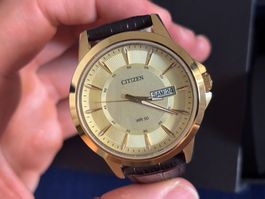 Citizen Herrenuhr BF2013-05P – Day-Date – Lederband