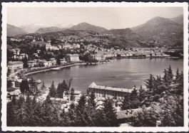 1944, s/w AK, schöne Ansicht von Lugano