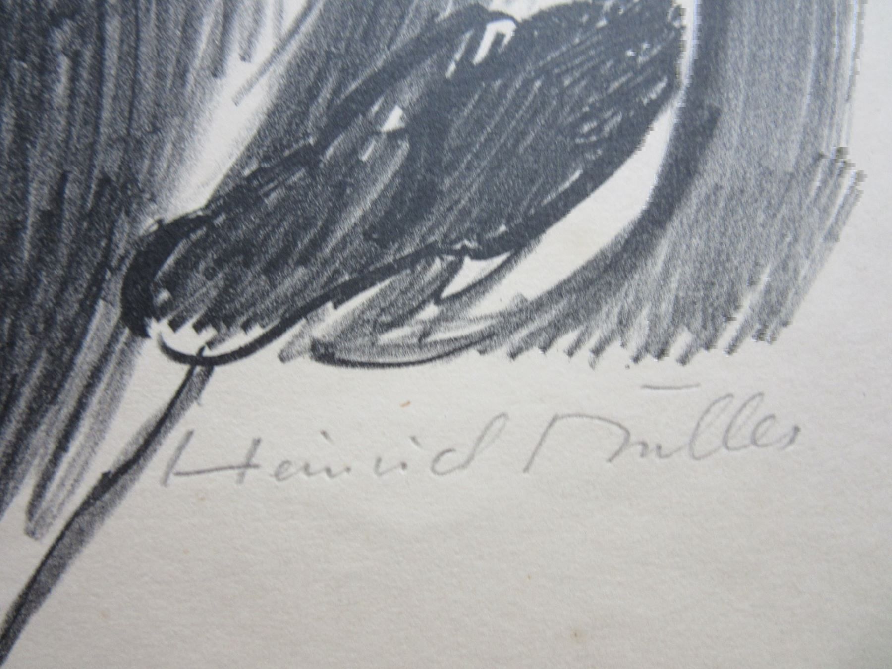 Grafica & Litografie: HEINRICH MÜLLER LITHOGRAPHIE SIGNIERT – Usato da Gersau venduto da kunst-online 2