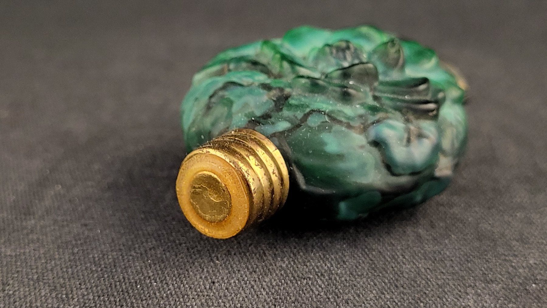 Flaconi: Parfüm-Flacon MALACHITGLAS – Usato da Basel venduto da spinne02 4