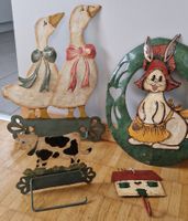 4 Vintage Blechschilder