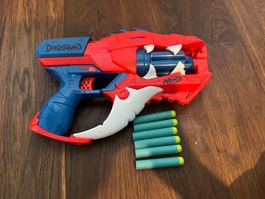 Nerf DinoSquad Raptorslash Blaster mit Darts guter Zustand