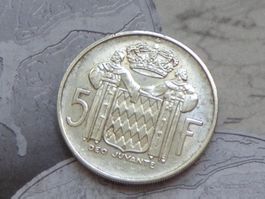 Monaco 5 Fr. 1960 "Rainier III - Prince de Monaco" RARE !