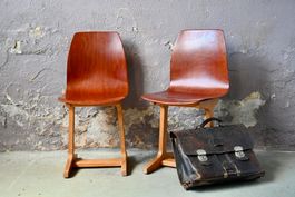 chaise pagholz enfant vintage Mid-Century