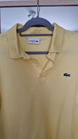 Herren Poloshirt Lacoste gelb Grösse XL NEU