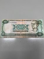 10 córdobas del Nicaragua 1985