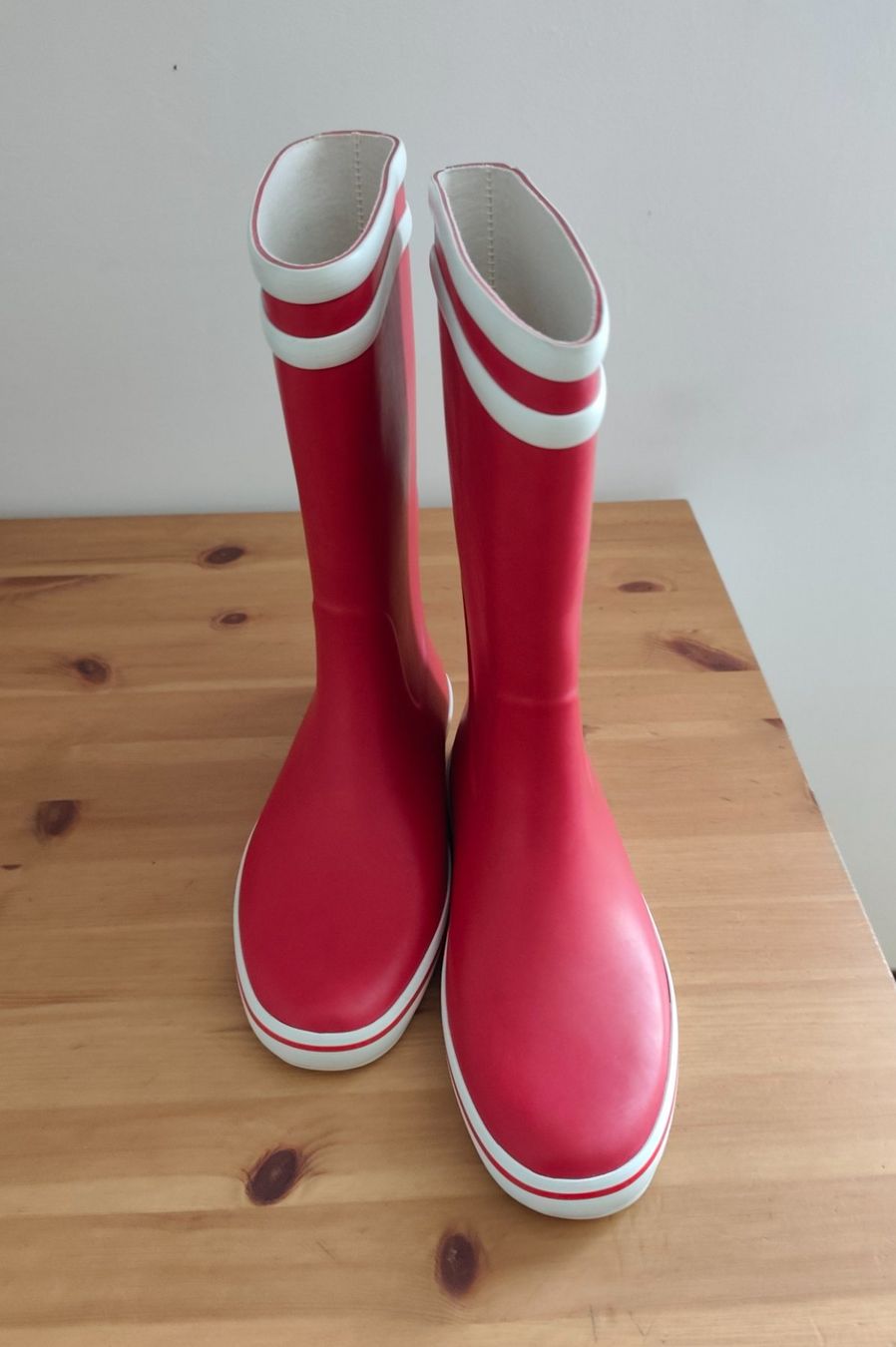 Scarpe da donna: Aigle Gummistiefel in rot, Grösse 39 – Nuovo (secondo la descrizione) da Rheineck venduto da Polcadot 2