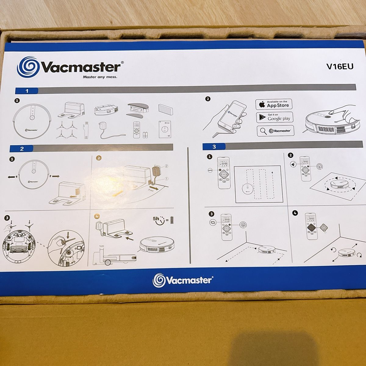 Staubsauger & Zubehör: Vacmaster V16EU Saugroboter mit Wischfunktion  – Gebraucht aus Wiedlisbach von Aquarium-Deko 2
