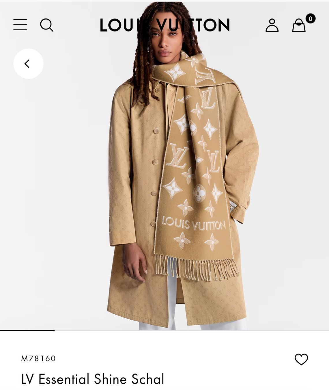 Louis Vuitton Foulards & écharpes: Louis Vuitton Schal Essential Shine top , Winter – Neuf (Voir description) à Oberwil BL par daniellea_k