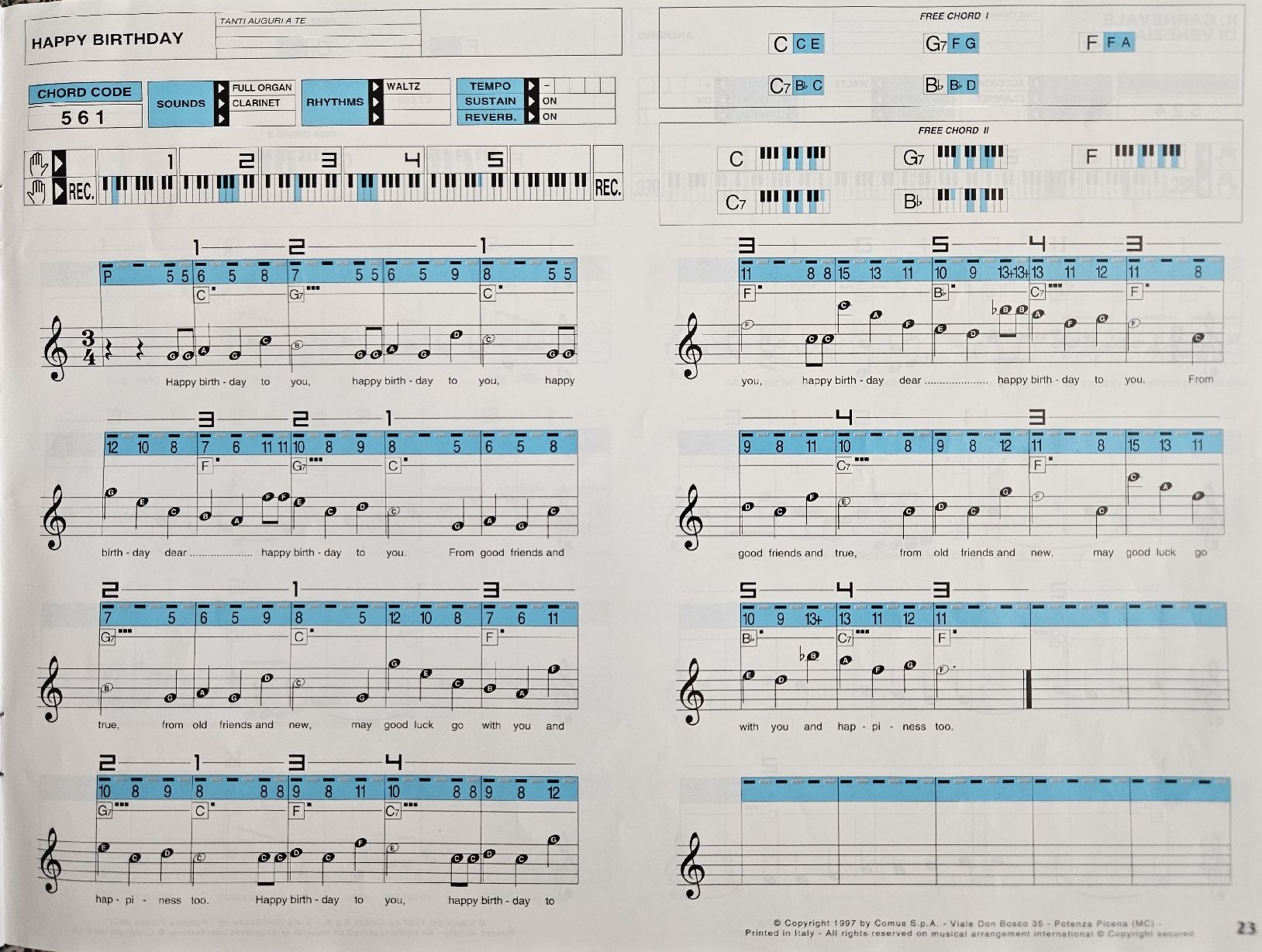 Bontempi Strumenti musicali: Keyboard Bontempi GT 960 – Usato da Holziken venduto da nadiiine5043 2