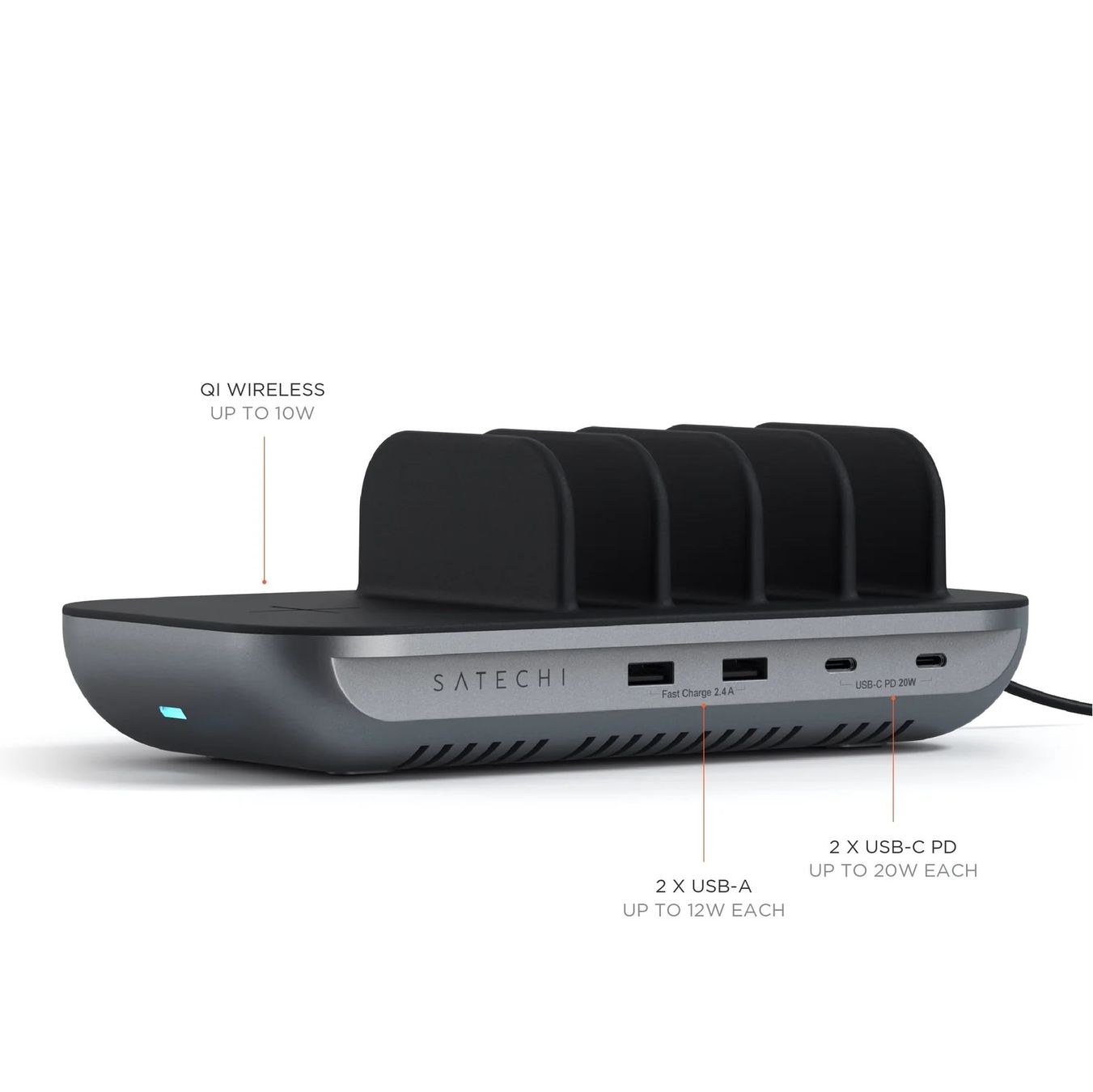 Satechi Caricabatterie: Satechi Dock5 Multi-Device Charging Station 70 Watt **TOP** – Usato da Arni BE venduto da Tztz2000 2