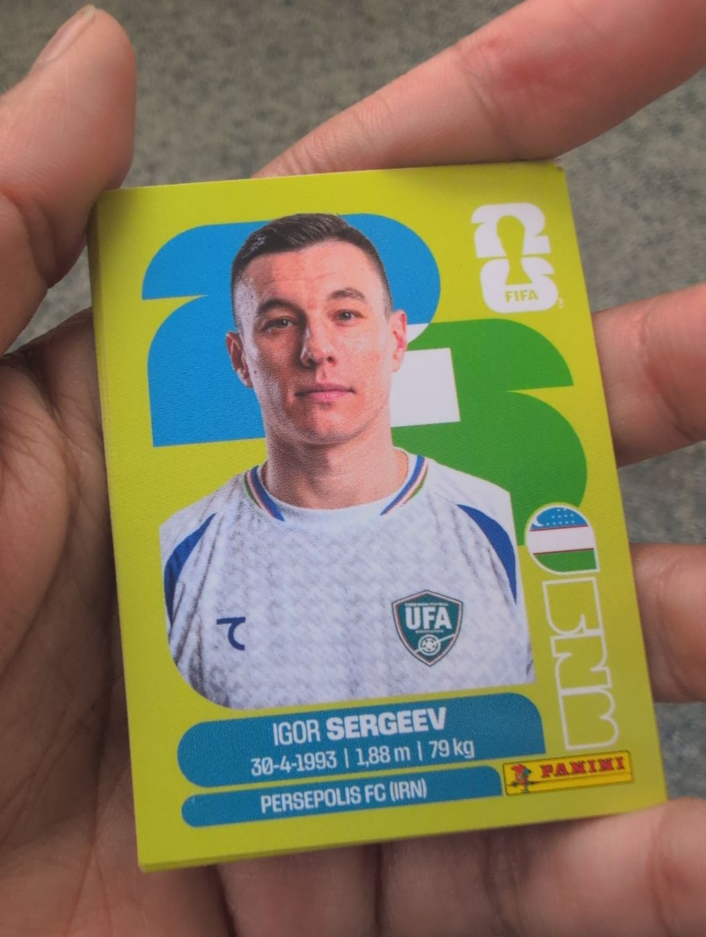 Panini Cartes à collectionner: Igor Sergev UZB 19 – Neuf avec emballage d'origine à Lausanne par KarolyneBaiao