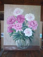 Gemälde Blumenstrauss 40x50cm guter Zustand