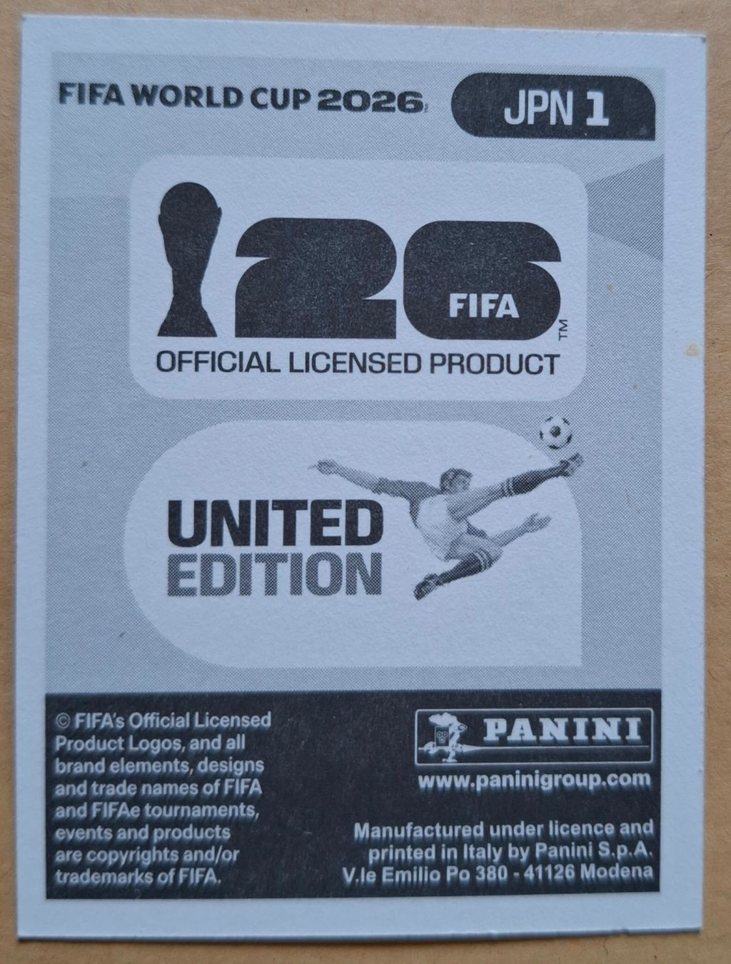 Panini Carte collezionabili: WM 2026 Paninibild Nr. JPN1 – Nuovo e nell'imballaggio originale da Rotkreuz venduto da keerthdi 1