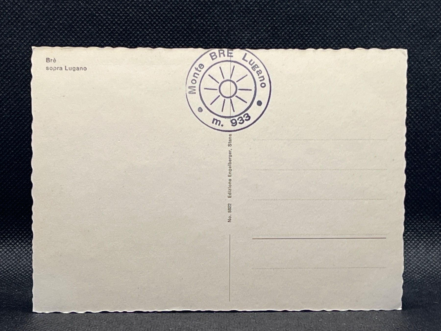 Cartoline postali: Brè sopra Lugano – Usato da Widnau venduto da Brusi9 1