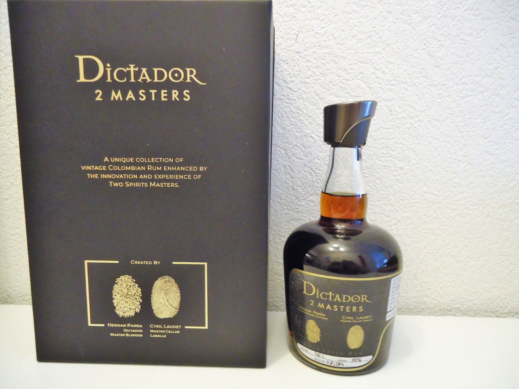 Spirituosen: RUM DICTADOR 2 MASTERS 1976 – Neu und originalverpackt aus Elsau von Rumsammler