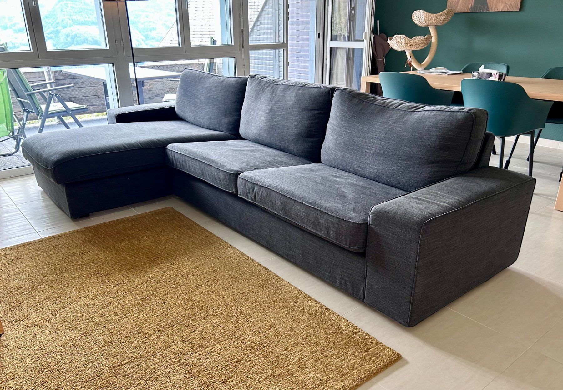 Divani: Sofa Stoff in Dunkelgrau – Usato da Rümlang venduto da surfer07
