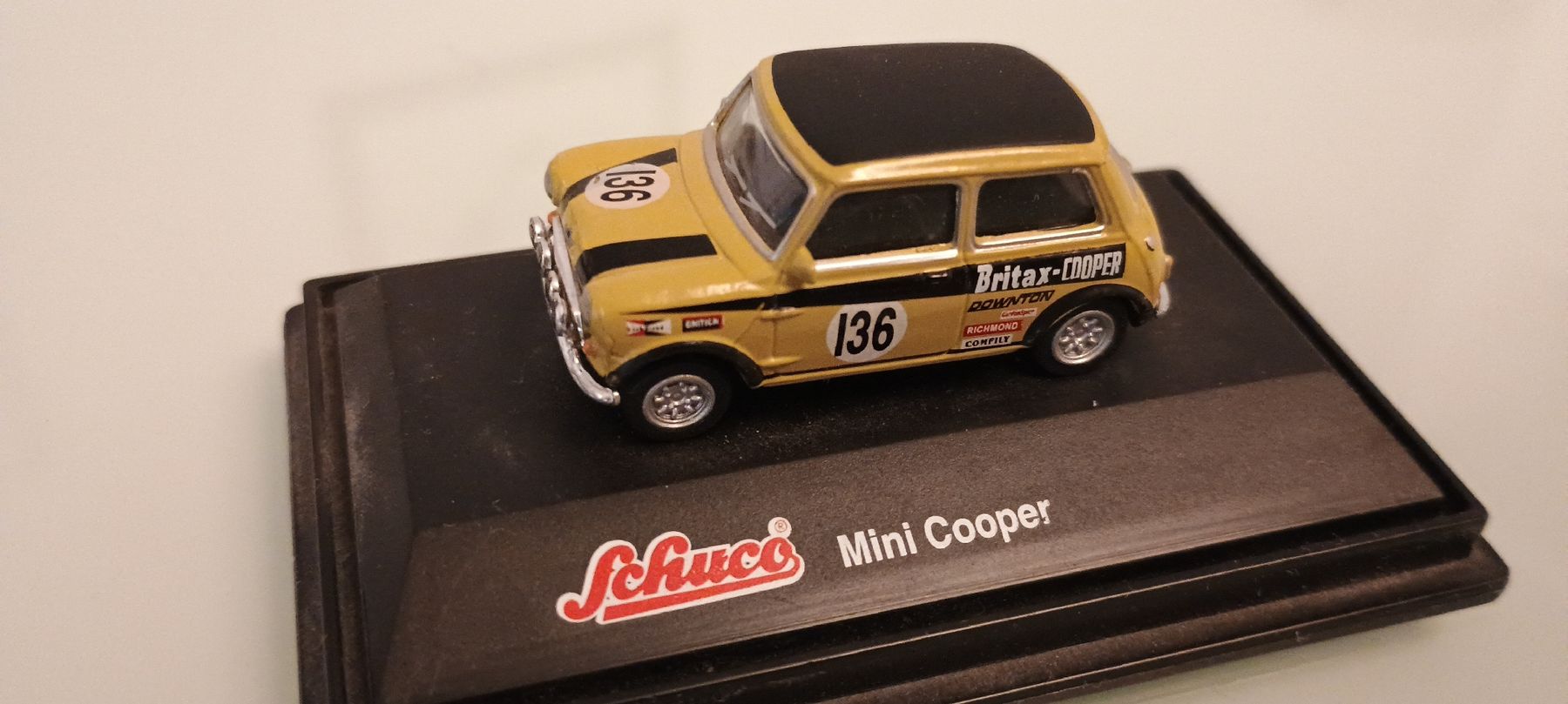 Schuco Modellini d'auto: SCHUCO 1:87 Mini Cooper Britax Austin Morris – Usato da genève venduto da chrisgnv